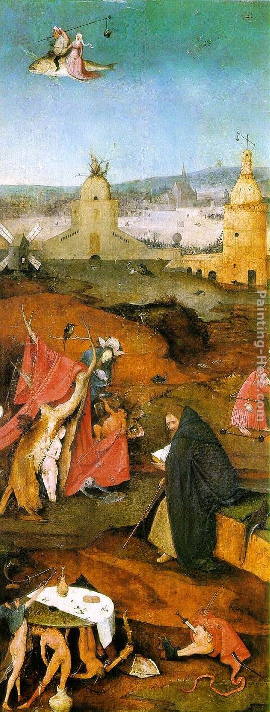 Hieronymus Bosch Temptation of St. Anthony, right wing of the triptych
